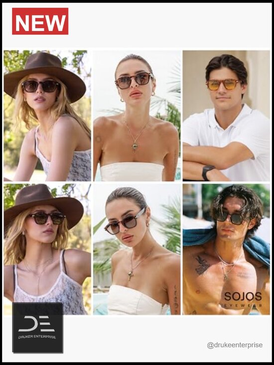 Vintage Retro Square Polarized Sunglasses UV400 main image 6